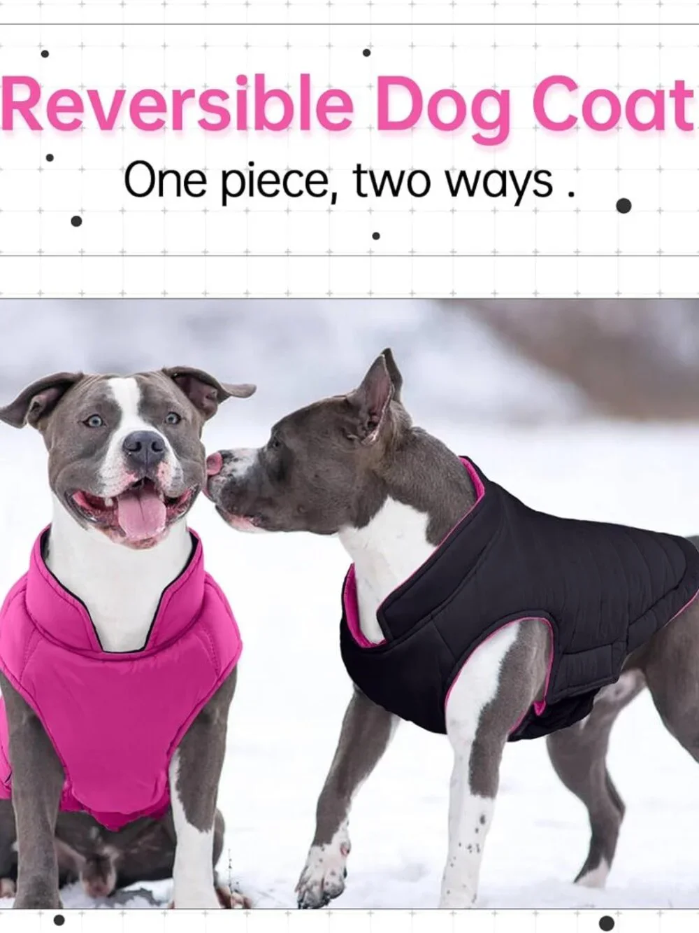 Lelepet Reversible Dog Coat